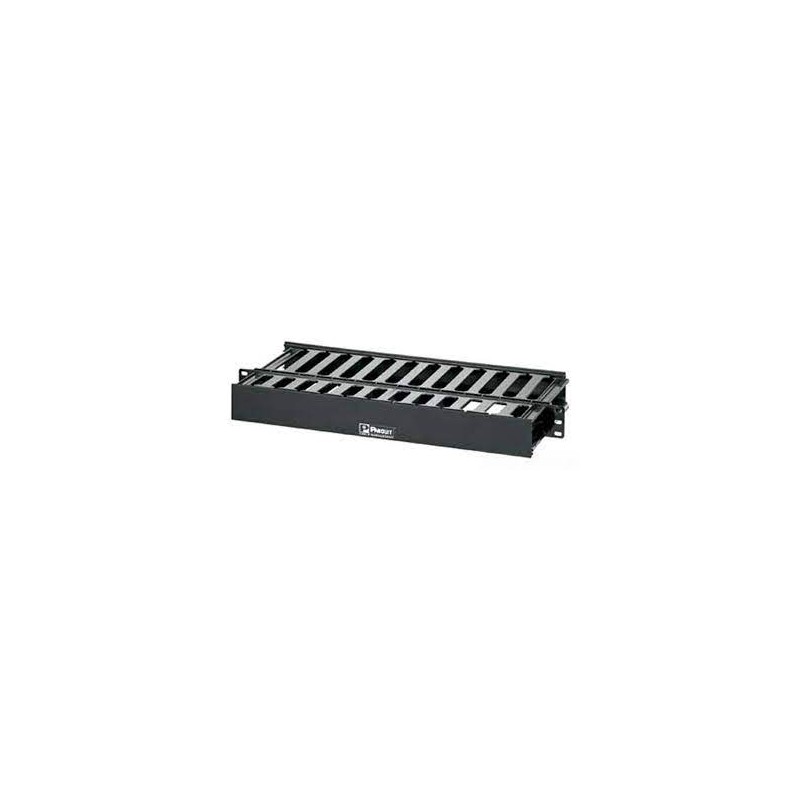 Organizador Horizontal 1 u, Frente/Trasero Panduit. High:1.7" x Wide:19.0" x Depth:8.9"