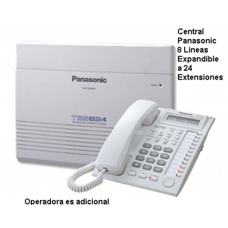 Central Telefonica 3L 8Ext Panasonic Expand a 6L, 24Ext. Gtia: 90dias