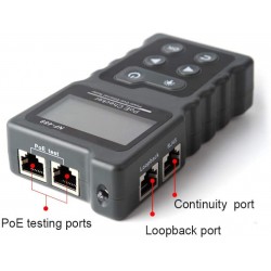 Tester Ccctv IP 4K 8Mpx 4en1, WiFi, 5" 4en1, Usb, hdmi, SD, Ptz,  touchscreen, POE Lantest Rj45 Gigabit, 12v_25w, Onvif, 1A