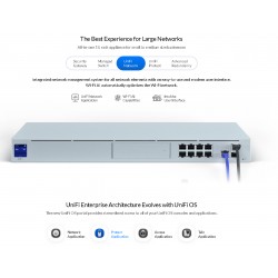 Dream Machine Pro Security Gateway Unifi 1rmu, 8 GLan, 1Wan, 1x 10G SFP, NO HDD Enterprise-grade UniFi OS Console