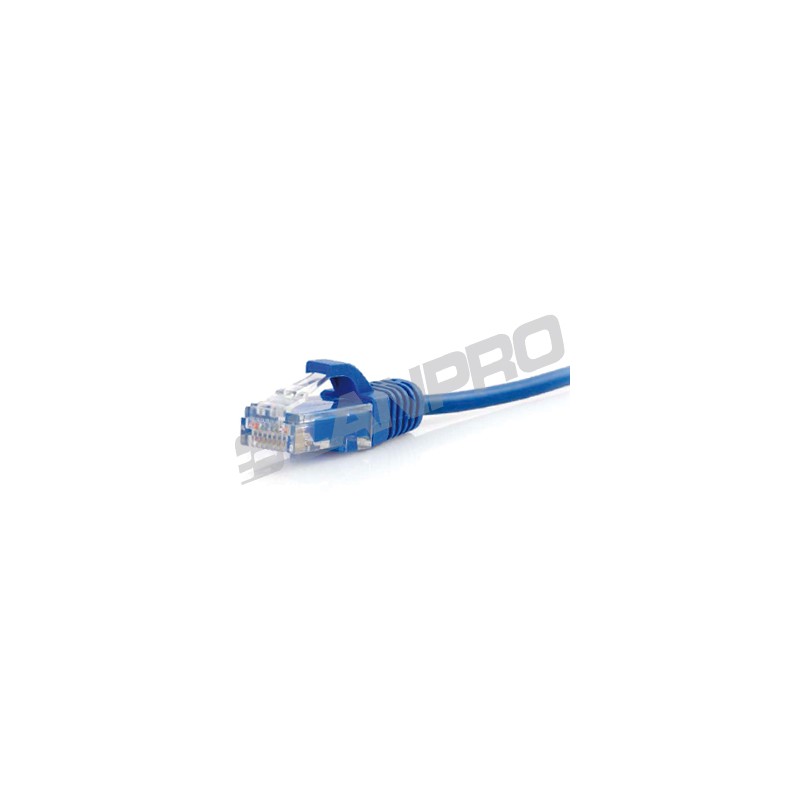 Patch Cord CAT 6 STR, 50cm 3Ft, Azul, LP, Utp, TIA568-C.2, 28awg, UL, CM, 550Mhz