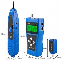 Generador de Tono, Lan Tester, 8 remotas Wiremap, Tono 455kHz, Mide distancia, Calibrador Coax, Telf, Utp. Gtia:10 dias