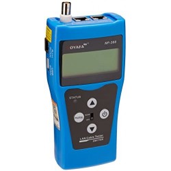 Generador de Tono, Lan Tester, 8 remotas Continuidad, Tono 455kHz, Mide distancia, Calibrador Coax, Telf, Utp. Gtia:10 dias