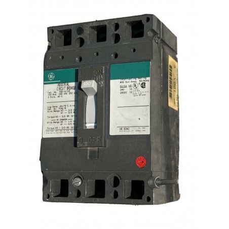 Breaker Trifasico 3 Poles 100 Amp 240V General Electric GE Type TEB Circuit. DESMONTADO