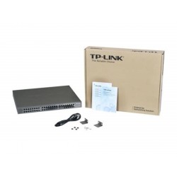 Switch 48 Ptos Gigabit 1000 Mbps, Rack Tp-Link W:9.6Gbps. Mac:8K, 802.3x,