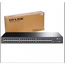 Switch 48 Ptos Gigabit 1000 Mbps, Rack Tp-Link W:9.6Gbps. Mac:8K, 802.3x,