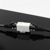 Union Rj45 Hembra Hembra, negro CAT 6