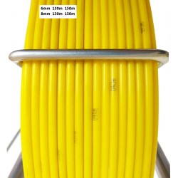 Guaya Pasacable Mariota 130mt 6mm, 8.6kg, 426,5ft, 1/4". Amarillo, . fibra de vidrio, kits de punta metalica