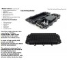 Caja Manga Empalme FO 48 hilos, Horizont 4 Splice 12 hilos, 3 In/Out Entrad Salid Negro, Vacia, Atornillada, Silicon, IP65