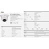 Camara IP Domo 2 Mpx 2.8mm Poe Dahua blanco, IR 30m, 1/4", Rj45, Onvif IP67 100Mbps, 24Leds, DWdr. Gtia: 90 Dias