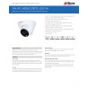 Camara IP Domo 2 Mpx Vu 2.8mm Dahua IP67, blanc, IR30m 1/4", Rj45 Poe Onvif 100Mbps, 1SLed, Microfono. Gtia: 90d