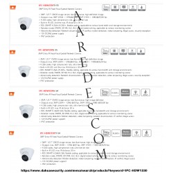 Camara IP Domo 3 Mpx 3.6mm Poe Dahua blanco, IR 30m, 1/4", Rj45, Onvif IP67 100Mbps, 24Leds, DWdr. Gtia: 90 Dias