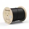 Fibra Optica Drop 2 hilos FRP SM 1km G.657A1 10mm DiaMax, Monomodo, 9/125um 900um lszh, SIN mensajero acerado, 2 FRP