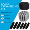 Peinador Organizador Alineador de cables, 6 Combo, velcros, Cat 5e, Cat 6, Cat 6A.