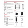 Botonera Modular de 6 puertos para Video Portero IP Hikvision.