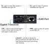 Transceiver Multimodo SC Rj45, Externo 1310nm, 1.25Gbps, 100/1000Mbps, 2kmt 1 Par, 2 Dc Reg, 62,5-50/125. Gtia: 30d