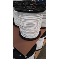 Cable Cat 5e Elecon Ext 2 Forros Blanco Externo, Negro Interno, awg24, 305m Ideal para Exterior e Interior, Cobre