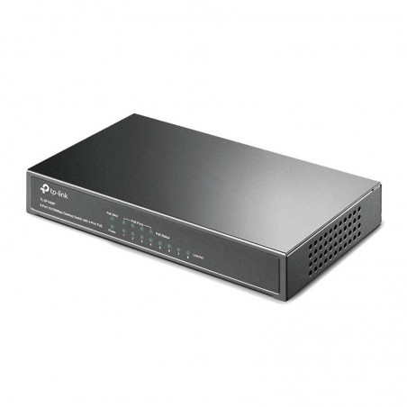 Switch 8 Ptos 100Mbps, con 4 ptos POE, Ajustable por consumo, IEEE 802.3af.