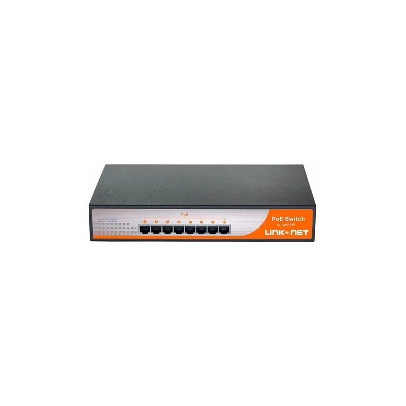 Switch 4 pto POE 65w 1.00 Mbps, Rackeab PoE IEEE802.3at (30W), Linknet