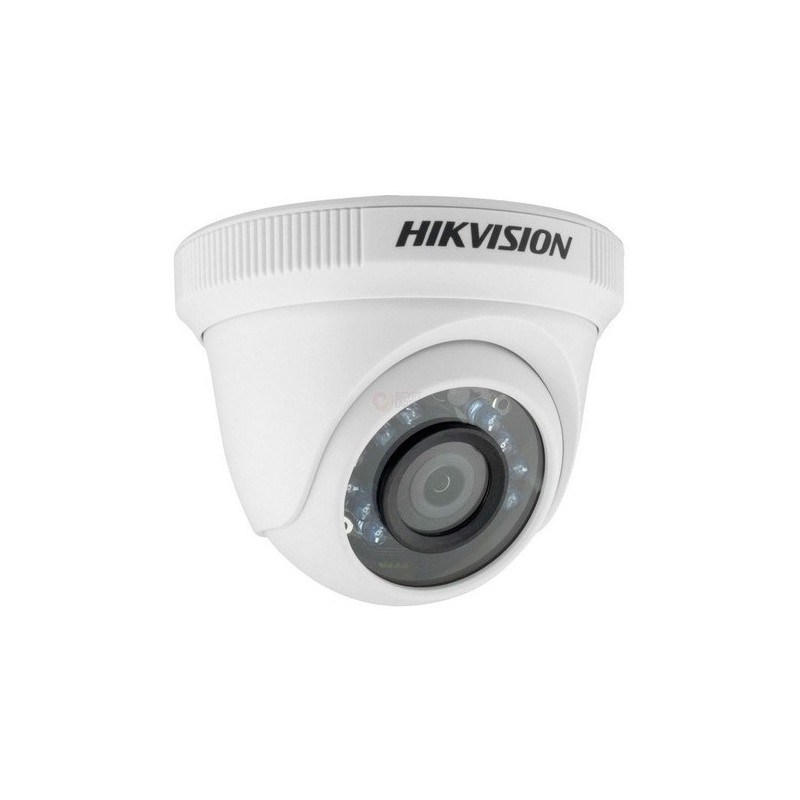 Cámara Domo Hikvision 1MP / 720P, 3.6mm, 4en1, Plástica, 1/3"_71grd, Blanco, 24LED, Indoor.