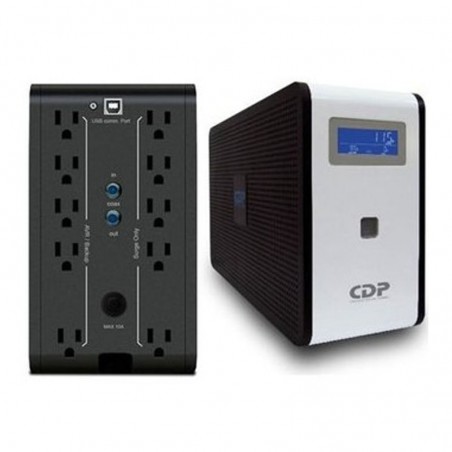 UPS 1000Va, Smart Usb 10 Ac, 120v. CDP Protec Coax, +Regulador Voltaje. Lcd.