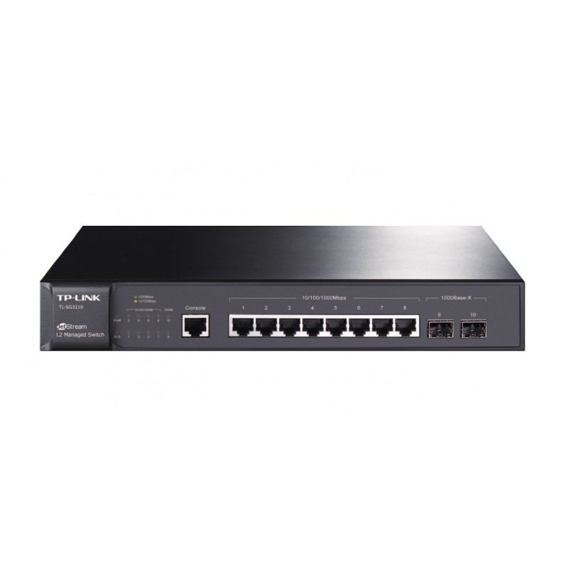 Switch 8 Ptos 100/1000Mbp +2Sfp, Rackeab 1Console, QoS Voice Lan, Vlan Lay2