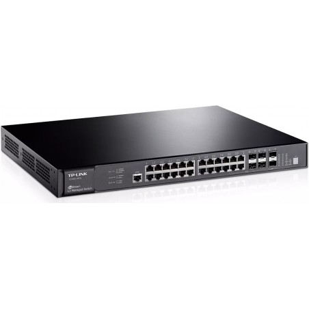 Switch 24 Pto 100/1000Mbp, Tp-Link Admin L3, +4 Ptos Combo SFP/Rj-45. (28 Ptos)