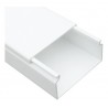 Canaleta 100x40 4", 2M, Blanco, Plastico blanco, NO Adhesiva