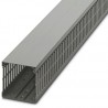 Canaleta Ranurada 80x80 Gris 2mt