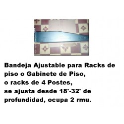 Bandeja Central 19x 24, Importada, 1rmu. Las 4 orejas se ajustan al ancho de rack lp-r707ds6001u