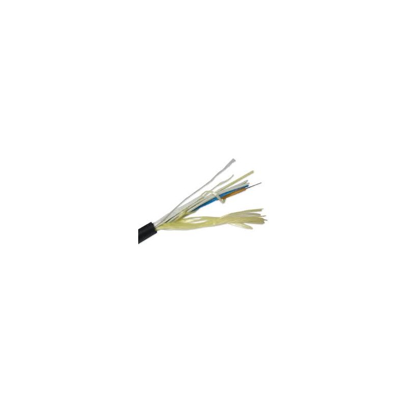 Fibra Optica 48h Monomodo 9/125um ADDS Loose Tube Gel, FRP Cent, Ext, 75m Span Dry Water Block, Negro. ITU-T. G.652.