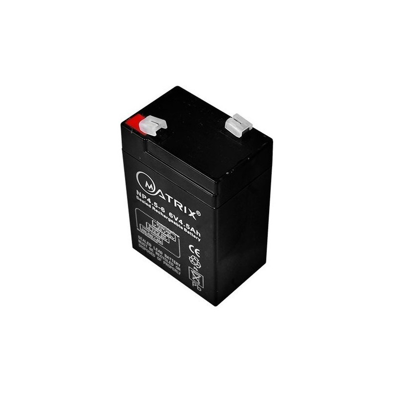 Bateria Lamparas  6 volt, 4.5 Amp Anc:15x Alt10xPrf6,5cm.  Gtia: 30 dias