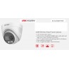 Cámara Domo Hikvision 2MP PIR Alarma, Luz Rojo/Azul, 2.8mm,  LED 20m, IP67,  4en1 H106xv57, WDR. Gtia: 90D