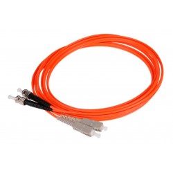 Patch Cord FO ST SC MM, 9/125um, 3m LP Duplex, 3mm:  MM es MULTIMODO