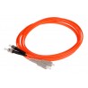 Patch Cord FO ST SC MM, 9/125um, 3m LP Duplex, 3mm:  MM es MULTIMODO