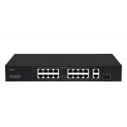 Switch 16 Ptos POE 300w, 1 SFP, Rack PoE IEEE802.3af/at, Ptos FE 10/100Mbps.  Gtia:90d