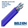 Bobina, Cat 6 plano bonded, 350Mhz, Azul, 305mts, Belden