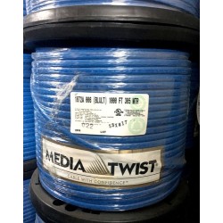 Bobina, Cat 6 plano bonded, 350Mhz, Azul, 305mts, Belden