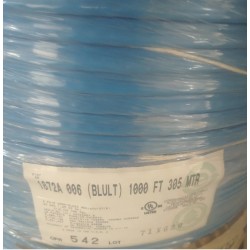 Bobina, Cat 6 plano bonded, 350Mhz, Azul, 305mts, Belden