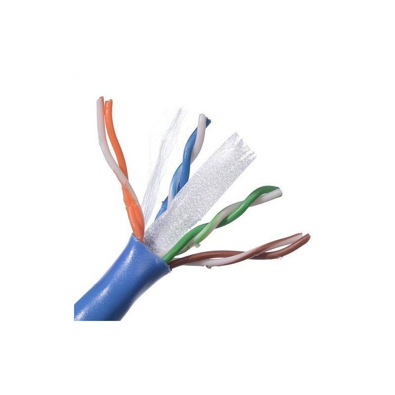 Cable CAT6 Por Metro, para Interiores, Gris, 100% COBRE awg23, Certificado por Fluke.