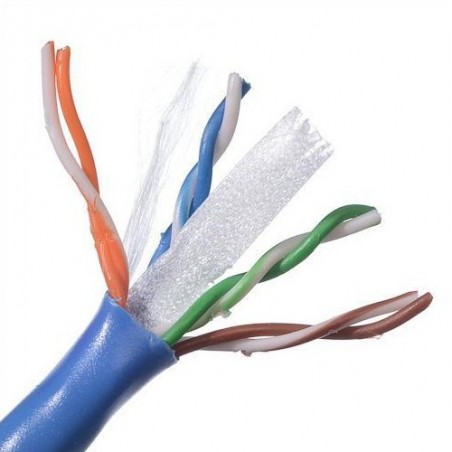 Cable CAT6 Por Metro, para Interiores, Gris, 100% COBRE awg23, Certificado por Fluke.