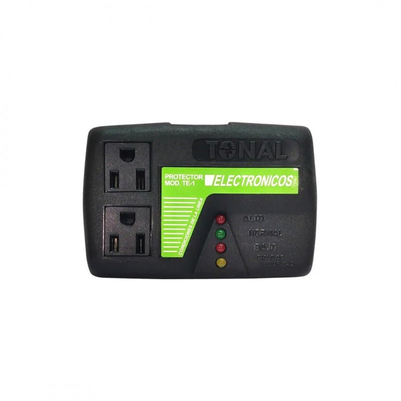 Protector Electronico 120v, 15 Amp, 2 AC SIN PIN GND, Rango 90v/135v, timer 15seg Max 12000btu. Grtia: 2 Años con Emerald