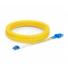 Patch Cord FO SC LC SM, 9/125um, 3m LP 3mm, Amarillo puntas Azul, SM es Monomodo