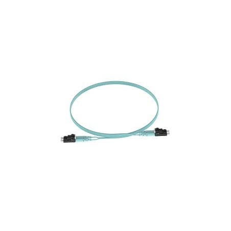 Patch Cord FO. LC-LC, 50/125µm 1m Panduit Multimodo Duplex, 10 GbE, OM3. Aqua.