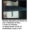 Bandeja Ajustable 19 a 31, 2u Fab Nac Se adapta a la prof de rack/Gab