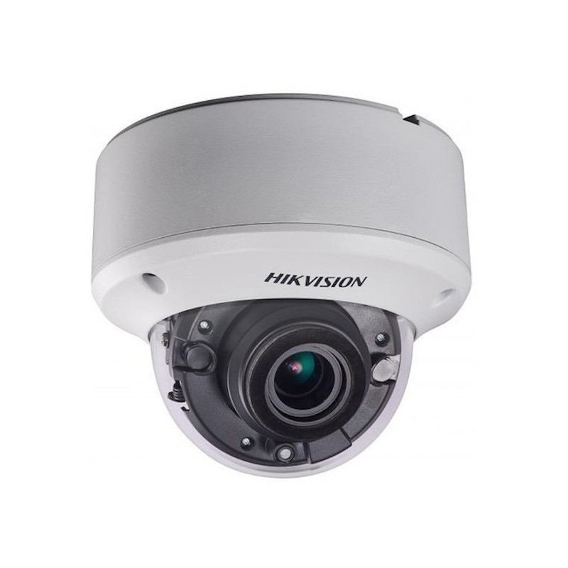 Camara Domo 5Mp Varifocal Hikvis 2.8-12m Metal IP66, ExIR 40m, IRcut, menu OSD,