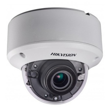 Camara Domo 5Mp Varifocal Hikvis 2.8-12m Metal IP66, ExIR 40m, IRcut, menu OSD,