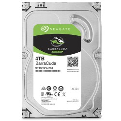 Disco Duro Seagate Desktop BarraCuda 4 Tb SATA3, 6Gbps, 3.5". Caché 256Mb, 5400Rpm. Gtia: 120 Dias