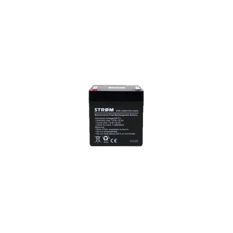 Bateria 12v, 4.5Ah, Recargable Strom Anc-L115 Alt95 Prf60. Grtia: 30dias