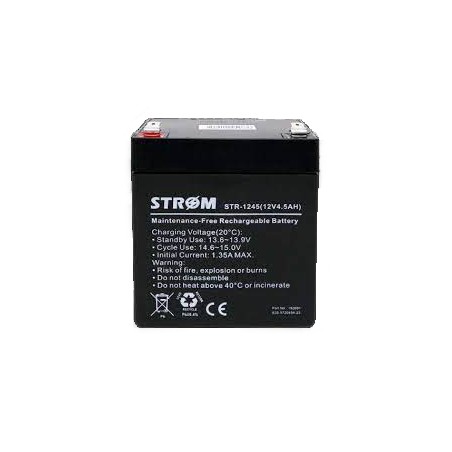 Bateria 12v, 4.5Ah, Recargable Strom Anc-L115 Alt95 Prf60. Grtia: 30dias